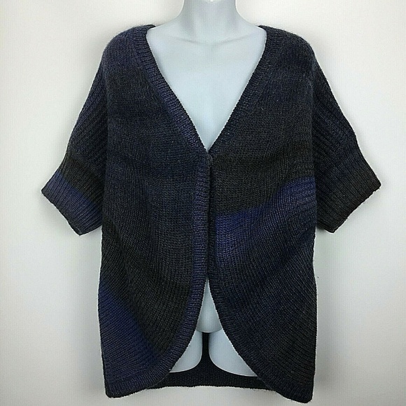 Chico's Sweaters - Chicos 2 Large Blue Cardigan Sweater Short Sleeve